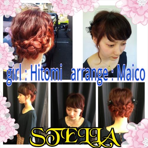 ピンクhair アレンジ☆☆☆