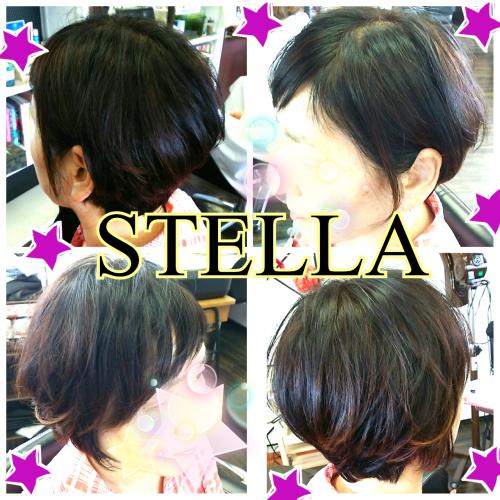 ポイントアシメのショートhair☆　オーナーstyle