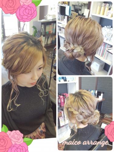 ヘアアレンジ　ヘアセット