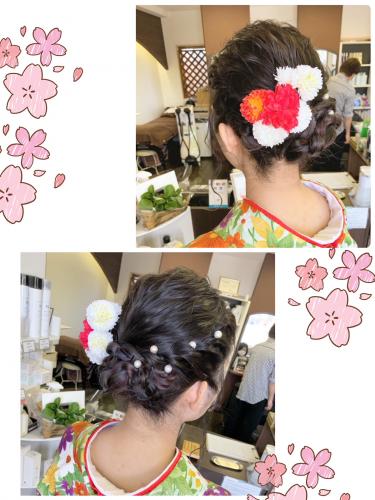 卒業式☺︎ ヘアセット